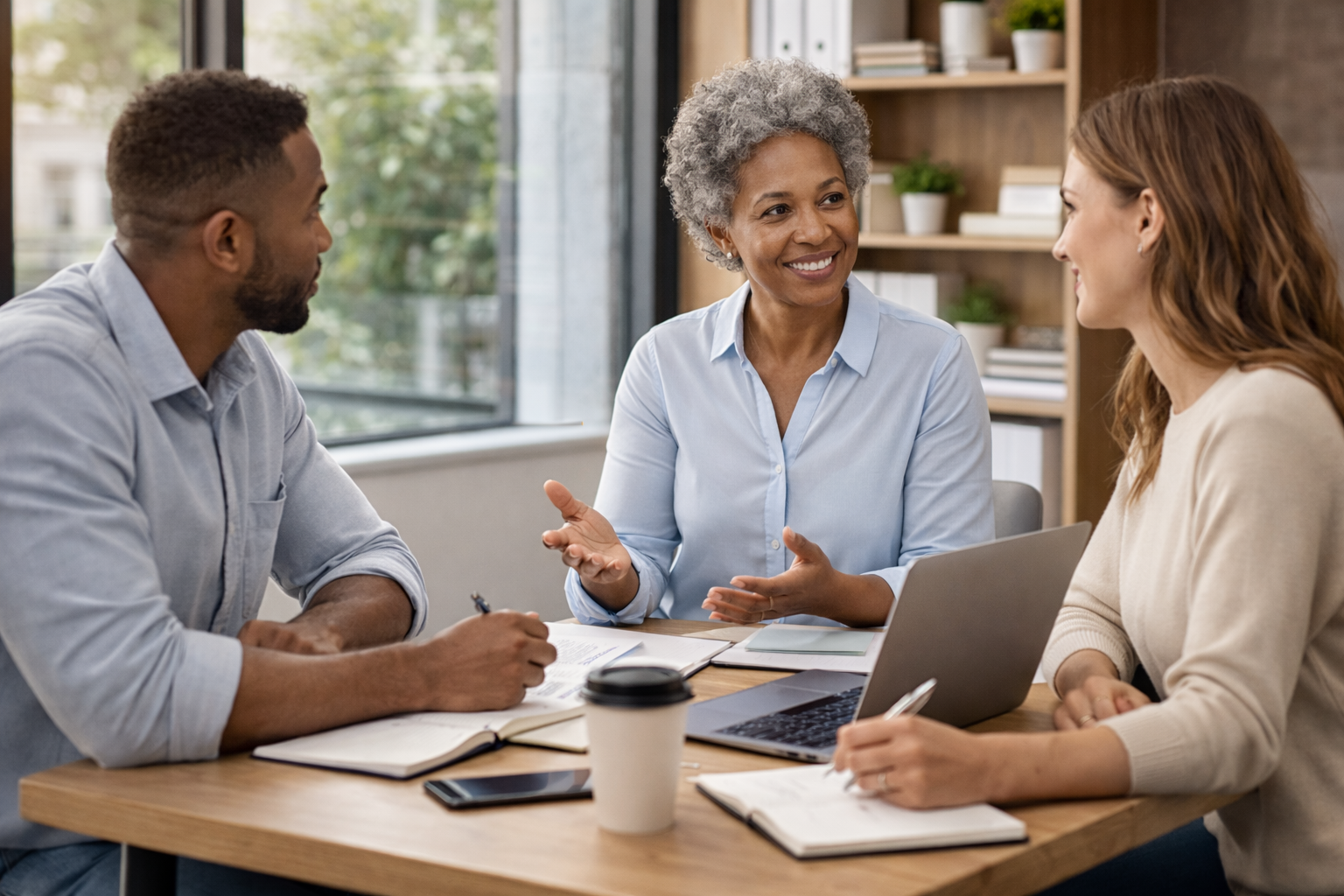 Coaching and mentorship session